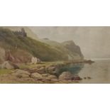 J W CAREY - WATERCOLOUR - SEASCAPE - 5' X 9.5'