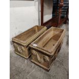 PAIR OF ANTIQUE PLANTERS