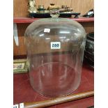 LARGE ANTIQUE GLASS DOME