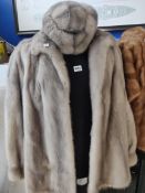 ANTIQUE FUR COAT & HAT