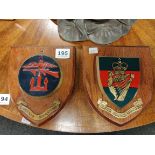 2 MILITARY PLAQUES