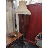 LARGE ANTIQUE CARVED STANDARD LAMP FORMERLY TORCHERE