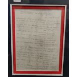 ORIGINAL HAND WRITTEN LYRICS 'HARMONY IN MY HEAD' BY STEVE DIGGLE BUZZCOCKS FROM THE ESTATE OF THE
