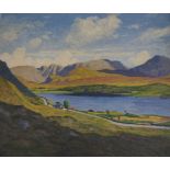 JOHN TURNER - OIL ON BOARD - LANDSCAPE - 13'X15.5'