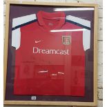 FRAMED ARSENAL TOP SIGNED