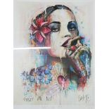 FRAMED AND SIGNED LTD EDITION TERRY BRADLEY PRINT 'FORGET ME NOT'