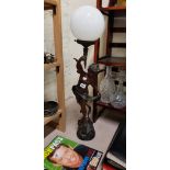 ANTIQUE ART DECO FIGURE LAMP