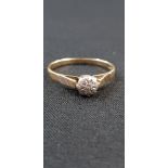 9CT GOLD DIAMOND RING