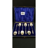 ANTIQUE SET OF 6 APOSTLE SPOONS