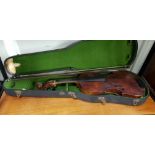 OLD VIOLIN AND BOW