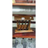 ANTIQUE PIPE STAND AND PIPES