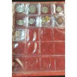 FOLDER OF COINS