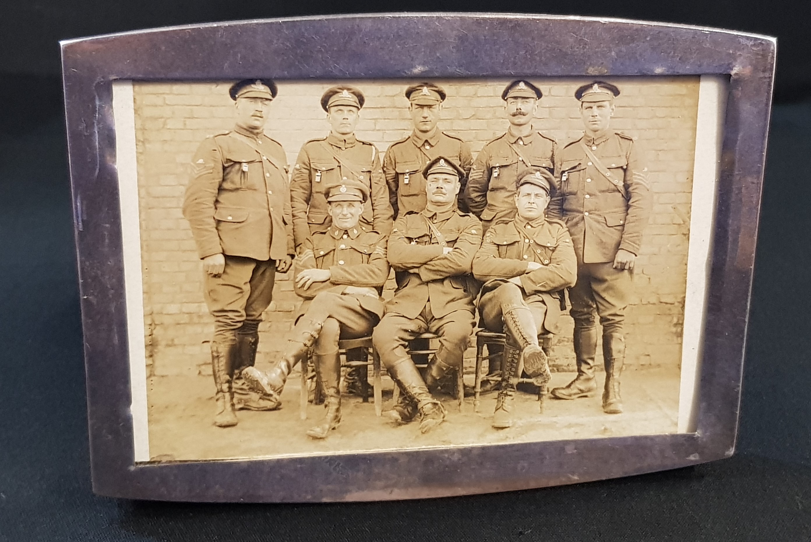 SMALL ANTIQUE SILVER PHOTO FRAME