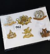 6 ASSORTED MILITARY BADGES