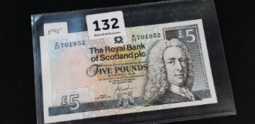 ROYAL BANK OF SCOTLAND £5 NOTE