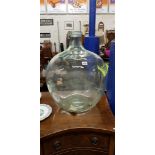 LARGE VINTAGE GLASS CARBOY