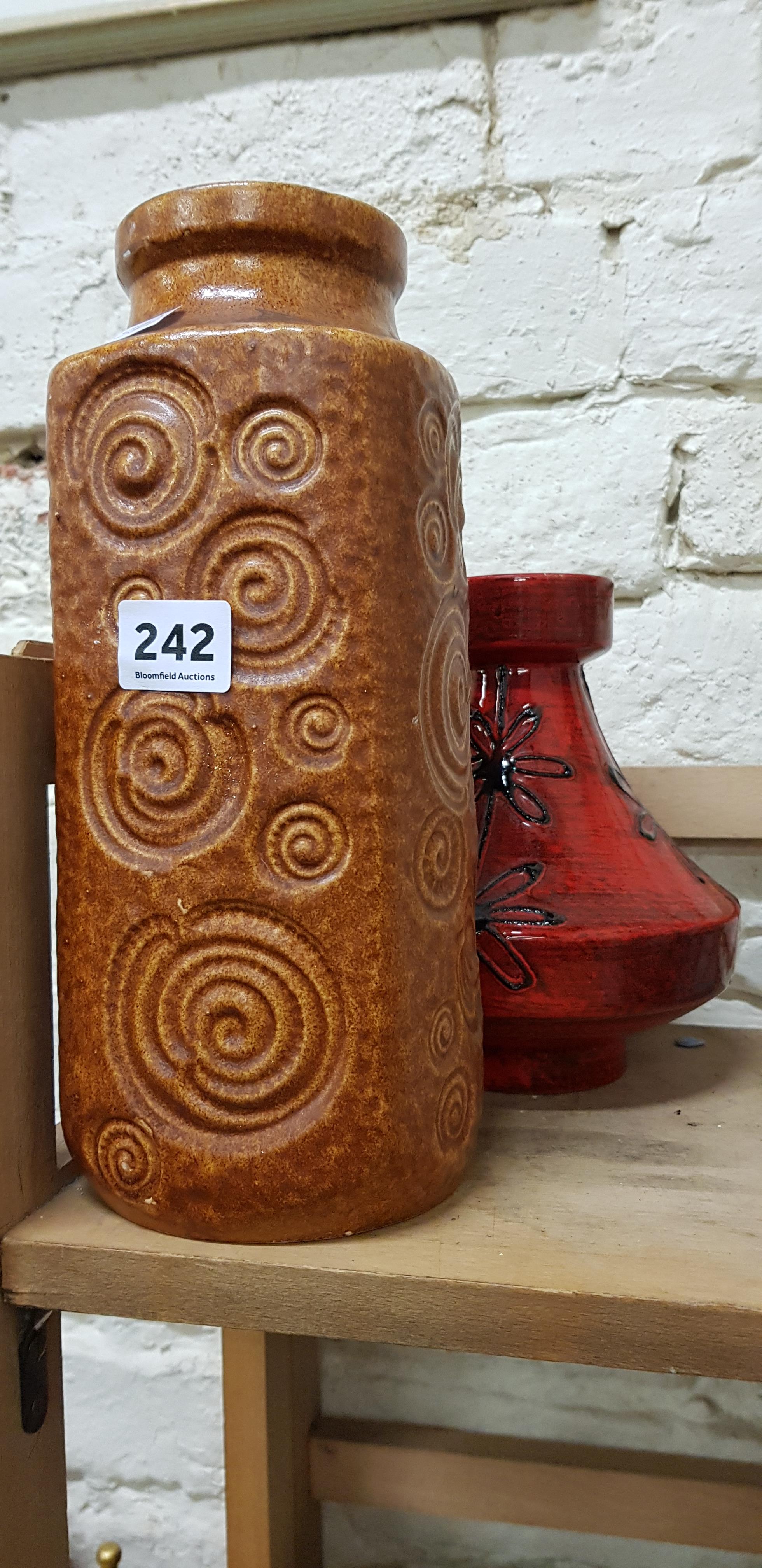 2 RETRO GERMAN VASES