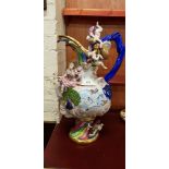 LARGE MEISSEN ORNATE JUG A/F - THERE IS DAMAGE