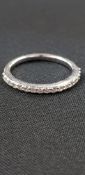 9 GARAT GOLD DIAMOND HALF ETERNITY RING