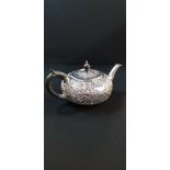 SILVER BACHELORS TEAPOT SHEFFIELD 1888/89 JAMES DIXON AND SONS CIRCA 222.9 GRAMS