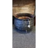 2 CAST IRON POTS