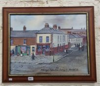 J WHYTE - SHANKILL ROAD - OIL PAINTING