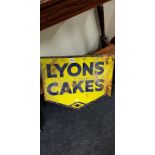 ORIGINAL LYONS CAKES SIGN