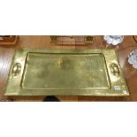 ARTS AND CRAFTS BRASS TRAY