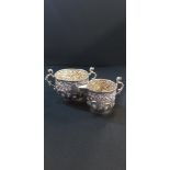 SILVER CREAM AND SUGAR - CIRCA 175.4 GRAMS LONDON 1893/94