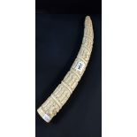 CARVED IVORY TUSK