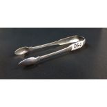 PAIR OF IRISH SILVER SUGAR TONGS (EARLY) 52.4 GRAMS 6' LONG