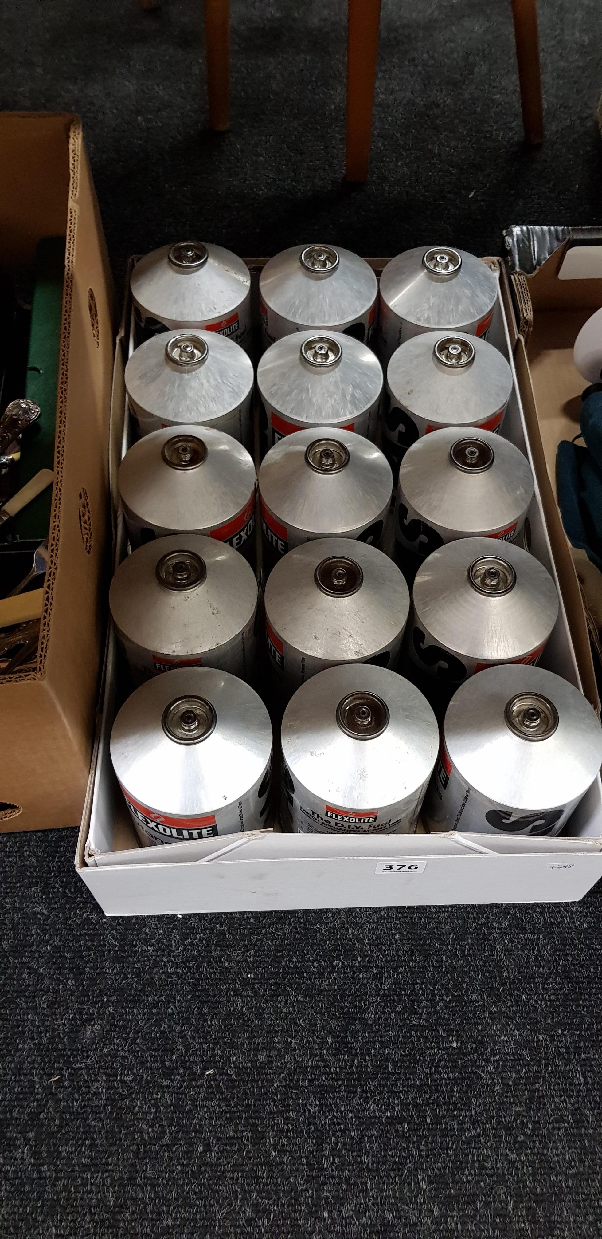 BOX OF GAS CANISTERS