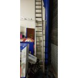 PAIR OF HEAVY DUTY WORKMANS LADDERS WITH LOCKING DEVICE