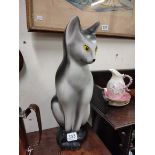 LARGE CERAMIC CAT FIGURE