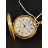 STUNNING 18CT GOLD FULL HUNTER POCKET WATCH J.HARGRAVES AND CO, LIVERPOOL MAKERS TO THE QUEEN AND