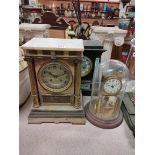 2 VICTORIAN MANTLE CLOCKS AND ONE OTHER