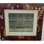 ORIENTAL FRAMED PHOTOGRAPH OF ARMY OFFICERS