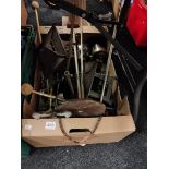 GOOD BOXLOT TO CONTAIN ANTIQUE HAT STAND