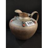 CONTINENTAL SILVER AND CORAL JUG 400G