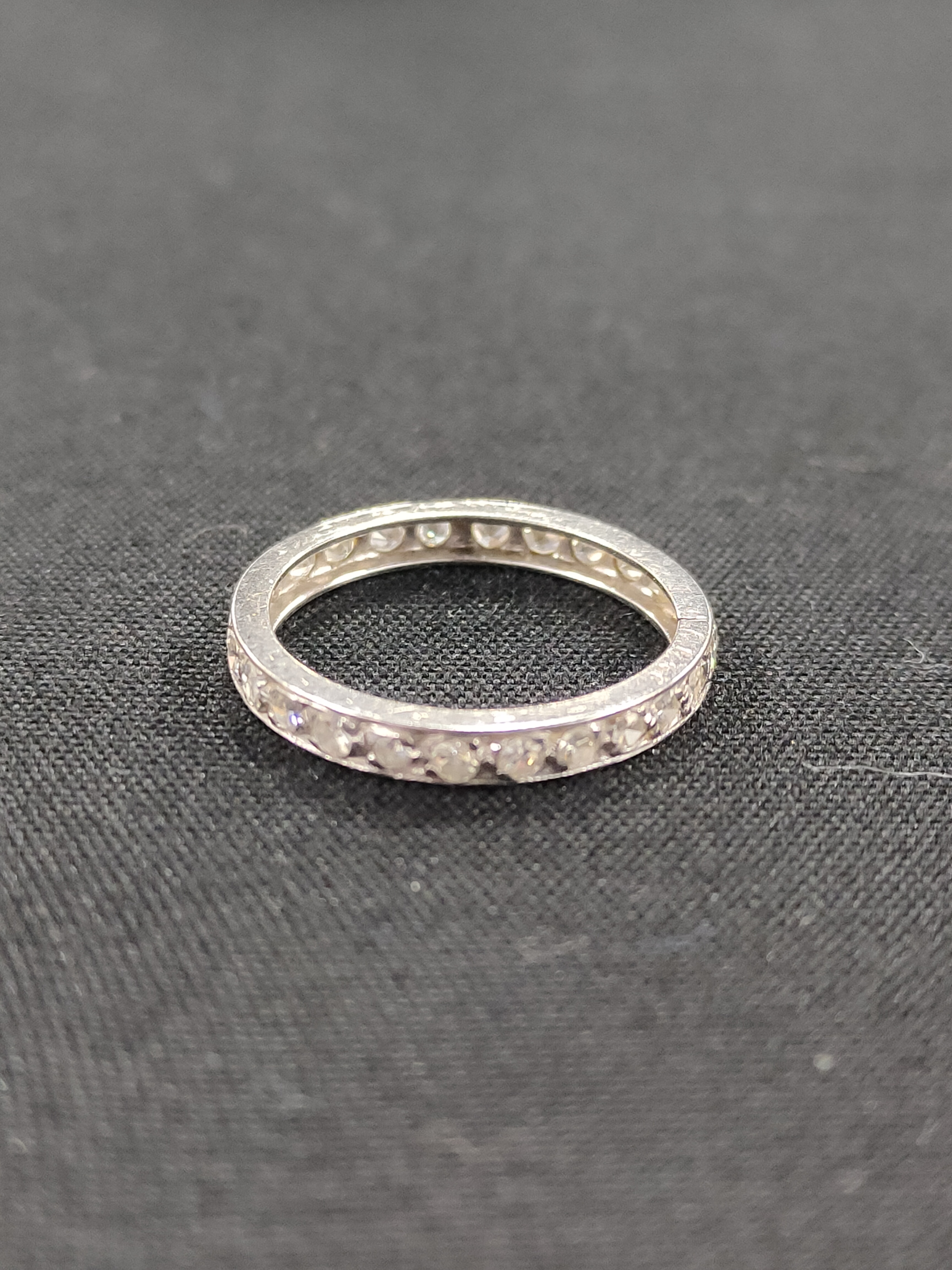 GOLD AND DIAMOND FULL ETERNITY RING