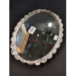 ANTIQUE SILVER MIRROR MARKED 925