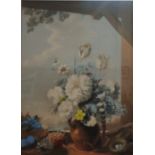 ANTIQUE UNSIGNED WATERCOLOUR - STILL LIFE - 14.5' X 10.5'