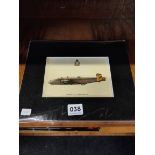 MOUNTED CERAMIC PICTURE - HALIFAX -RAF