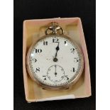 ANTIQUE SILVER CASED POCKET WATCH FOR PARTS