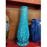 LARGE BURMANTOFTS FAIENCE VASE 39CM