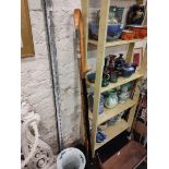 SHEPHERDS CROOK, HORN HEAD THUMB STICK AND BLACKTHORN WALKING STICK