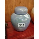 RUSKIN BLUE LUSTRE GINGER JAR 15CM