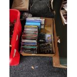 BOX OF CD'S AND TAPES