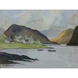 S J MIDDLETON - WATERCOLOUR - WESTER ROSS, SCOTLAND