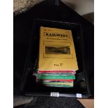 BOX OF RAILWAY EPHEMERA